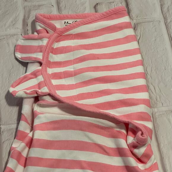 Lot of 2 Mama Cheetah Baby Girls Pink S/M 7-14 lbs Sleep Sacks Swaddle Cotton - Picture 3 of 14